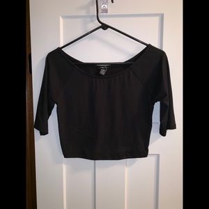 Black crop top
